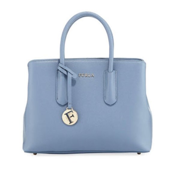 Furla tessa discount saffiano leather satchel